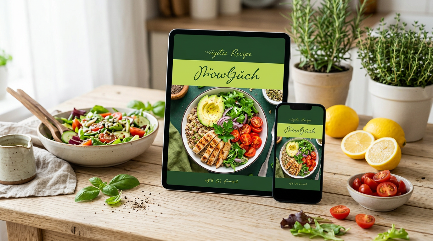 Ebook 150 Receitas de Almoço Fitness no tablet e celular com pratos saudáveis